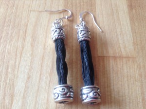 Boucles d'oreille tressage carré